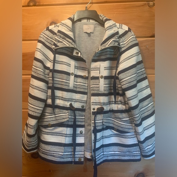 Loft Breton Anorak Nautical Striped Jackets Size SP Great Condition! - Picture 1 of 11
